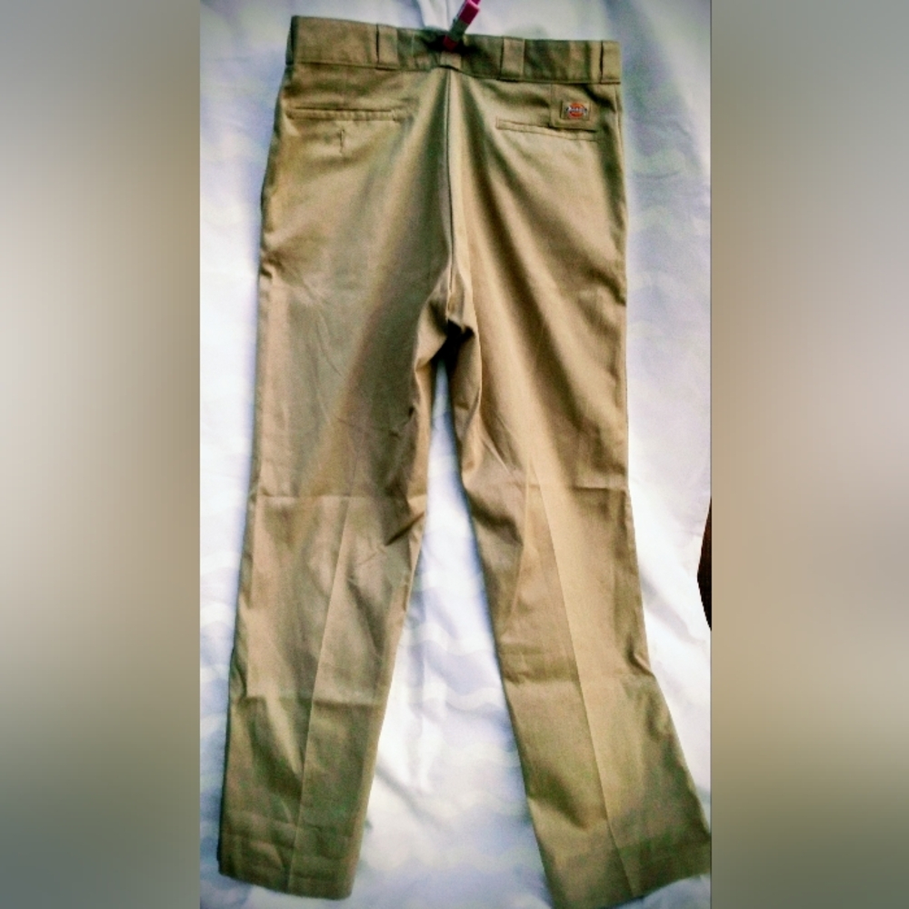 Men's Tan Khaki Dickie Pants - Picture 2 of 8
